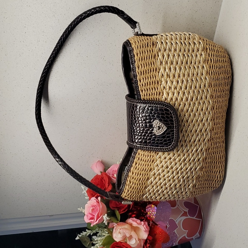 BRIGHTON wicker shoulder purse